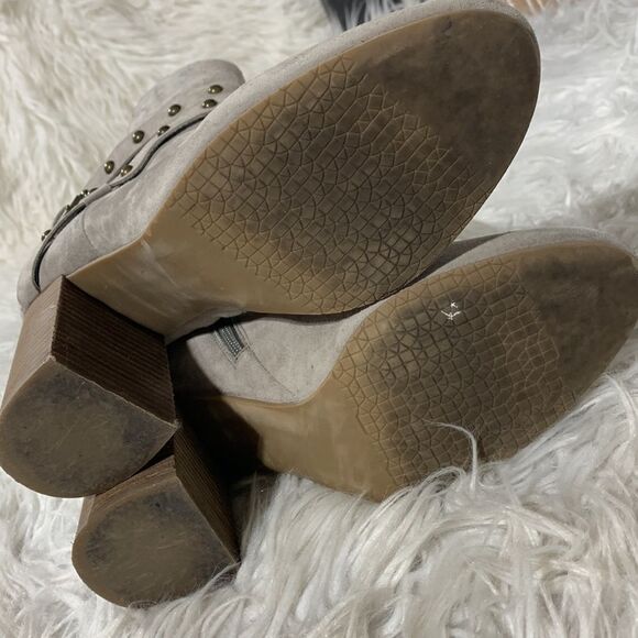 🟢3 items for $20—//BP Kolo Suede Leather Bootie Studded Ankle Strap Flared Heel - Picture 9 of 12